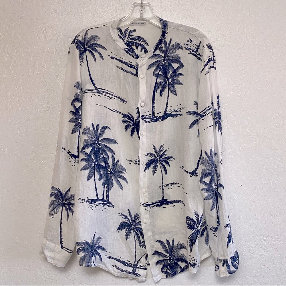 "Made In Italy" Brand Linen Blouse